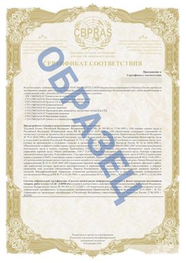 Образец Приложение к СТО 01.064.00220722.2-2020 Абинск Сертификат СТО 01.064.00220722.2-2020 